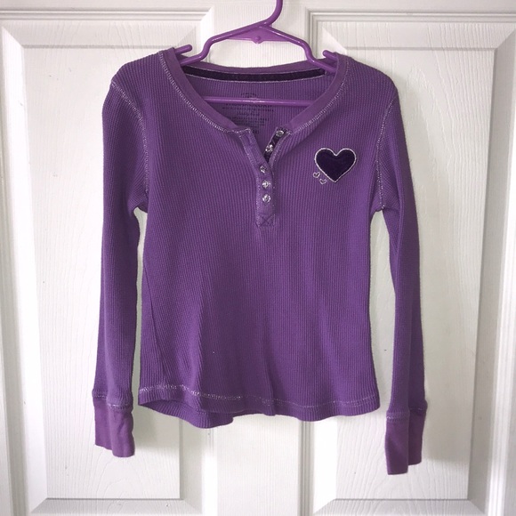 ❤️ Faded Glory Henley Shirt - Size 6/6X - Picture 1 of 4